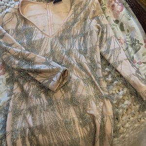 Formal fringe sparkle dress